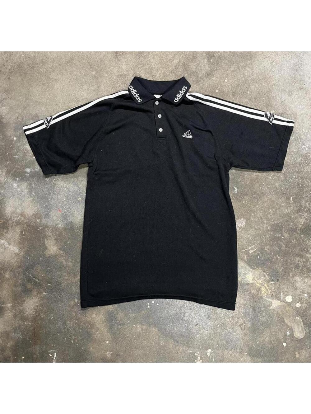 Adidas Men's Black Polo-shirt